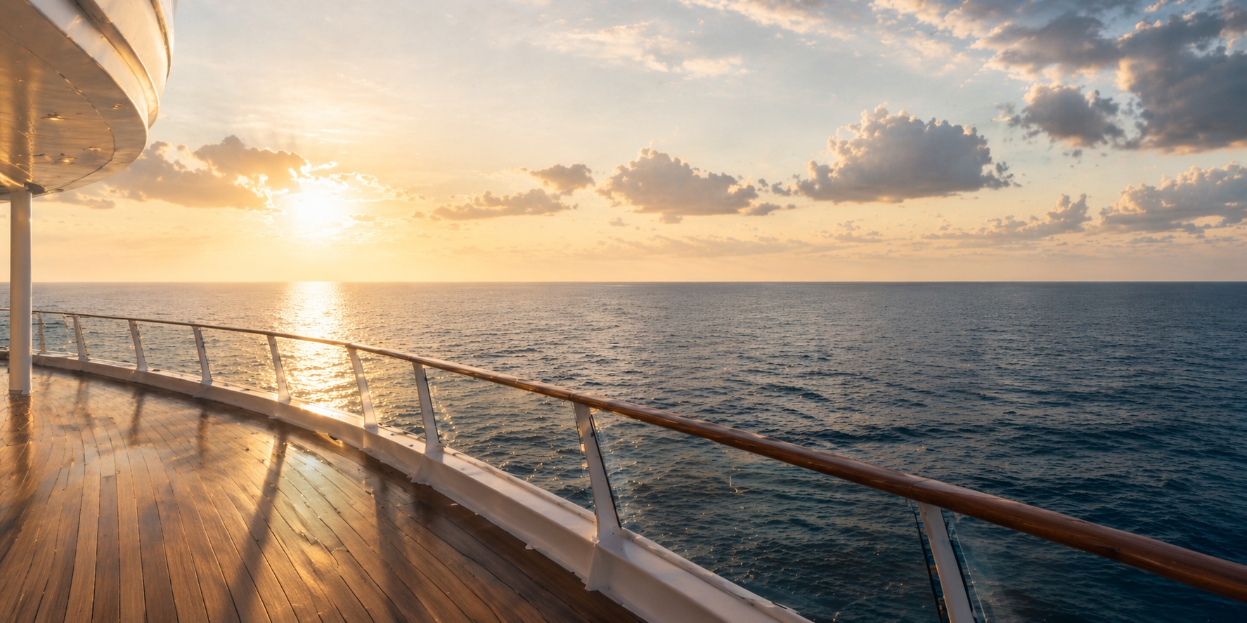 Classic premium cruise experience with ocean views and elegant ship design