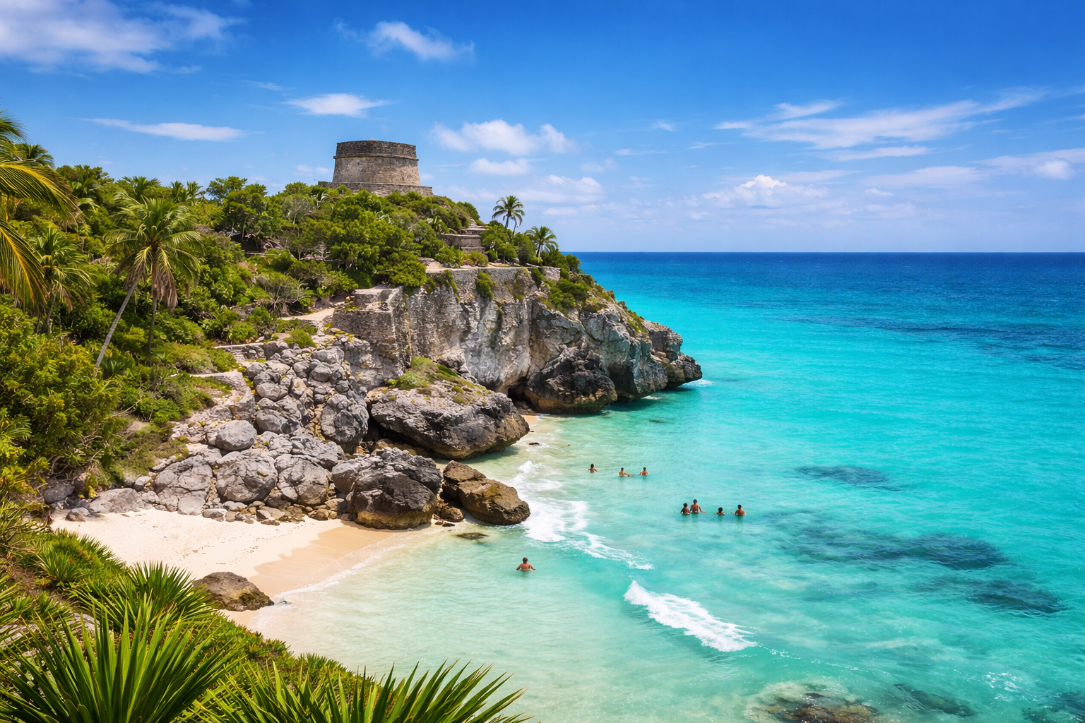 Western Caribbean cruise featuring coral reefs, tropical coastlines, and clear blue water